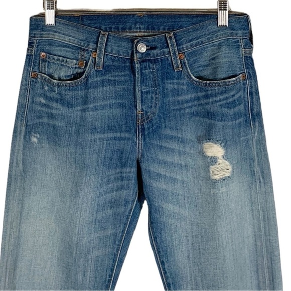 Levi's 501 Distressed Straight Leg Jeans Size 26 - Picture 3 of 9